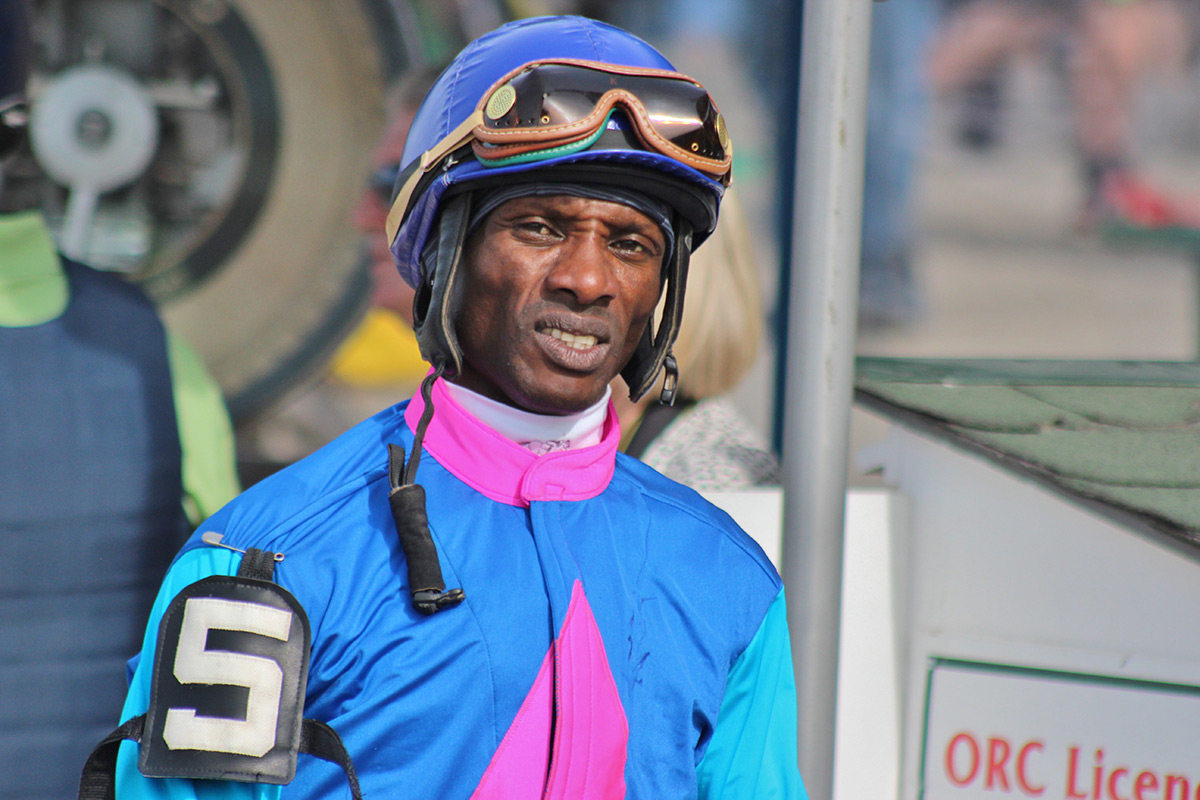 Jockey Kirk Johnson