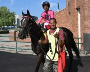 Barbados Jockey Xarel Forde at Woodbine Racetrack